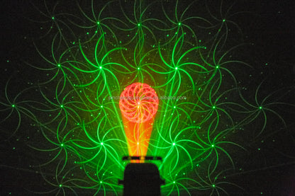 Mini 4-In-1 Gobo LED Laser Light 30W Stage Animation Laser Extremely Portable Patterned Stage Lights