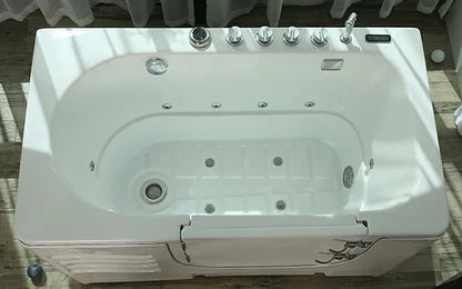 Modern Design Portable Rectangle Machine Air Massage Eco-Friendly Acrylic Large Dog Wash Station Free Standing Dog Spa Bathtub