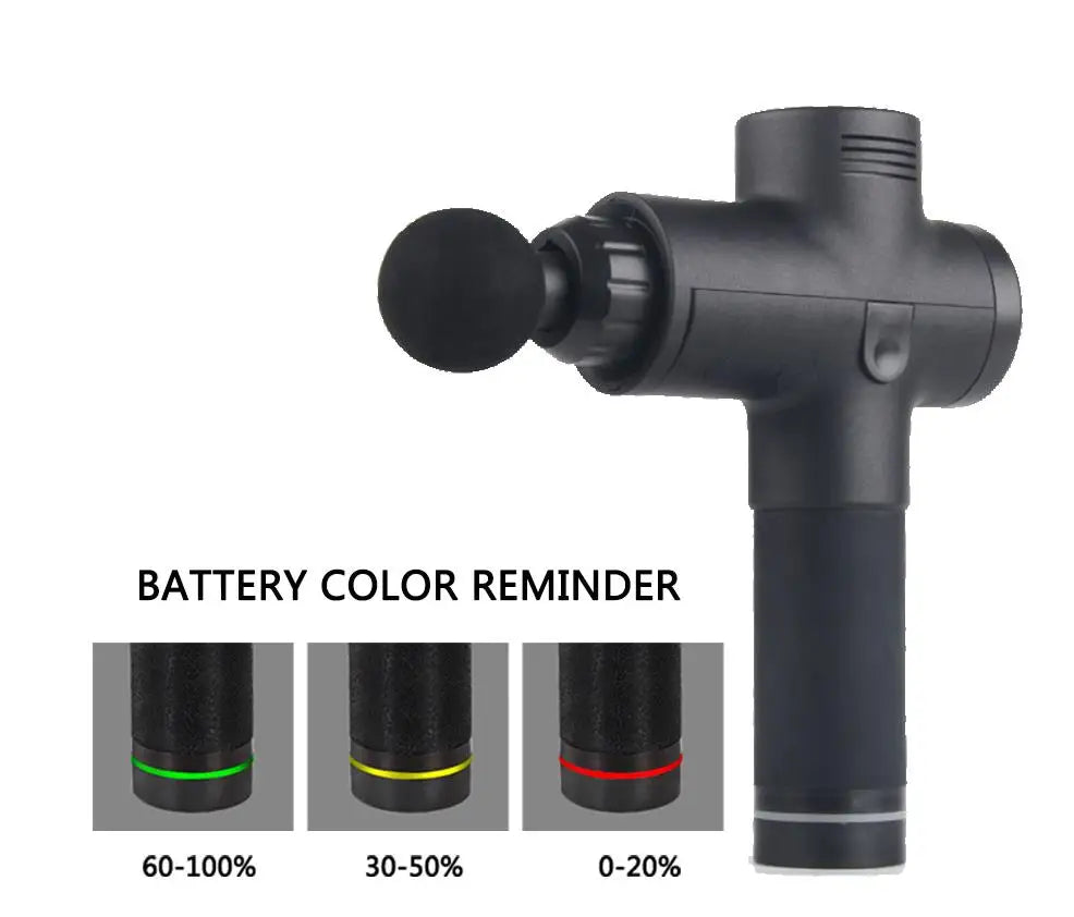 Hot Selling Body Deep Tissue Massage Gun 6 Head Attachments Quick Rechargeable