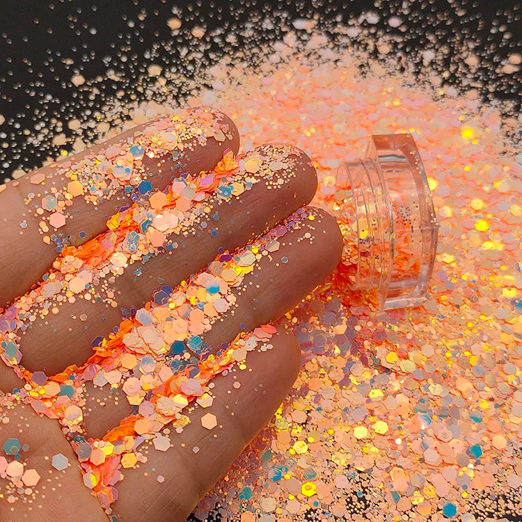 Bulk Glitter Wholesale Price Color Shift Chunky Mixed Glitter for Tumbler