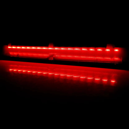 For Ford Transit MK8 Tourneo Custom 2012-up Single tailgate Third LED High Mount Level Brake Stop Light Lamp Black Lens