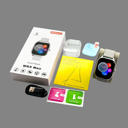 Wk9 Max Smartwatch HD Large Screen Waterproof Iwo Reloj Smart Watch Series 9 Fitpro APP Montre Relogio Ultra 9 Smart Watch