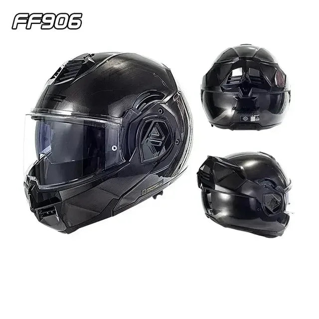 LS2 FF906 Full Face Flip up Helmets Motorcycle Modular Double Visor Helmet Built-in Lens ECE Capacete Casque Casco Moto