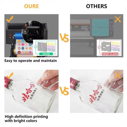 Erasmart Automatic UV Inkjet Stampante UV DTF A3 Roll UVDTF Printing Machine Dual XP600 Heads Sticker UV Printer Laminator