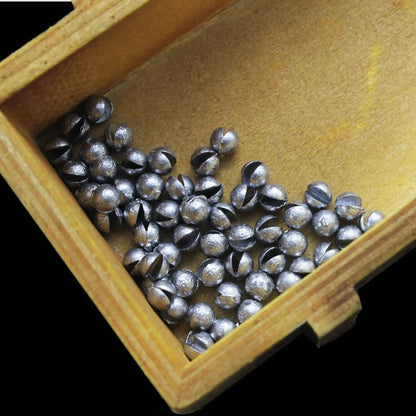 100pcs/bag Copper ABS Fishing Weights Removable Sinkers Lead Split Shot Weights for Lake Stream Ocean Boat Fishing Snapper
