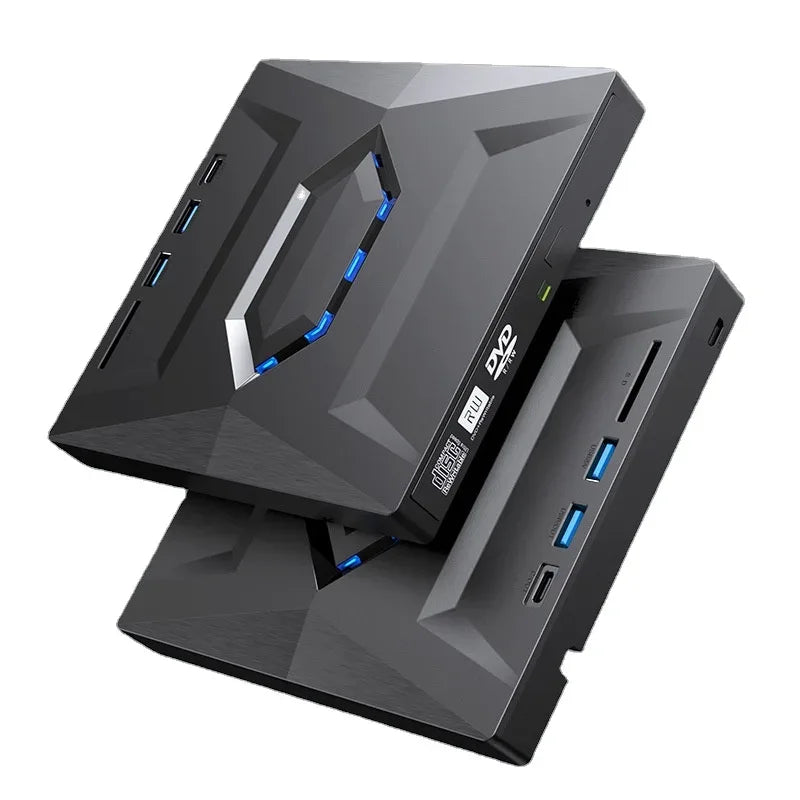 5 in 1 External DVD Drive TF SD Card Reader USB 3.0 Portable CD/DVD RW Optical Drive/DVD Player CD ROM Burner