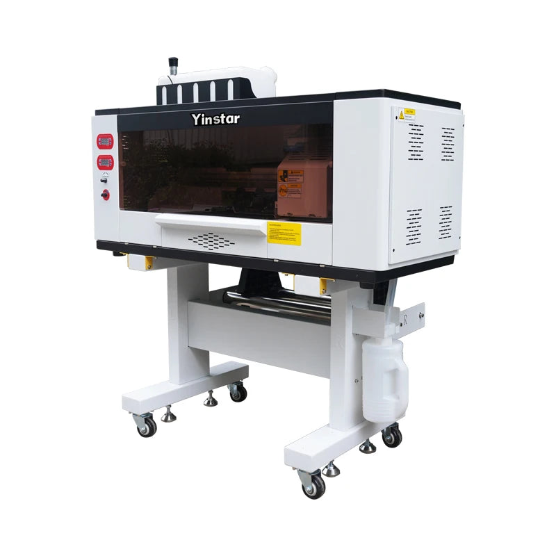 Yinstar A3/60cm DTF Automatic Digital Flatbed Printer I3200/xp600 Powder Shaker Low Price Small Business Machine 1 Year Warranty