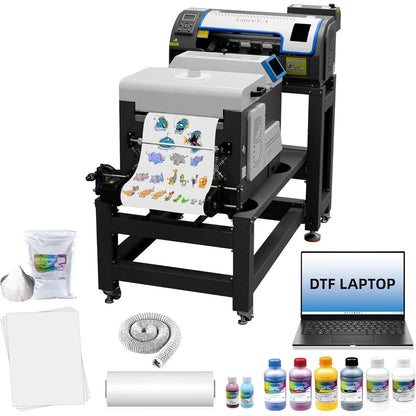 New 30CM Heat Transfer DTF Printer Machine Digital T-shirt Printing Machine for Clothes 30CM Single XP600 Head DTF Printer
