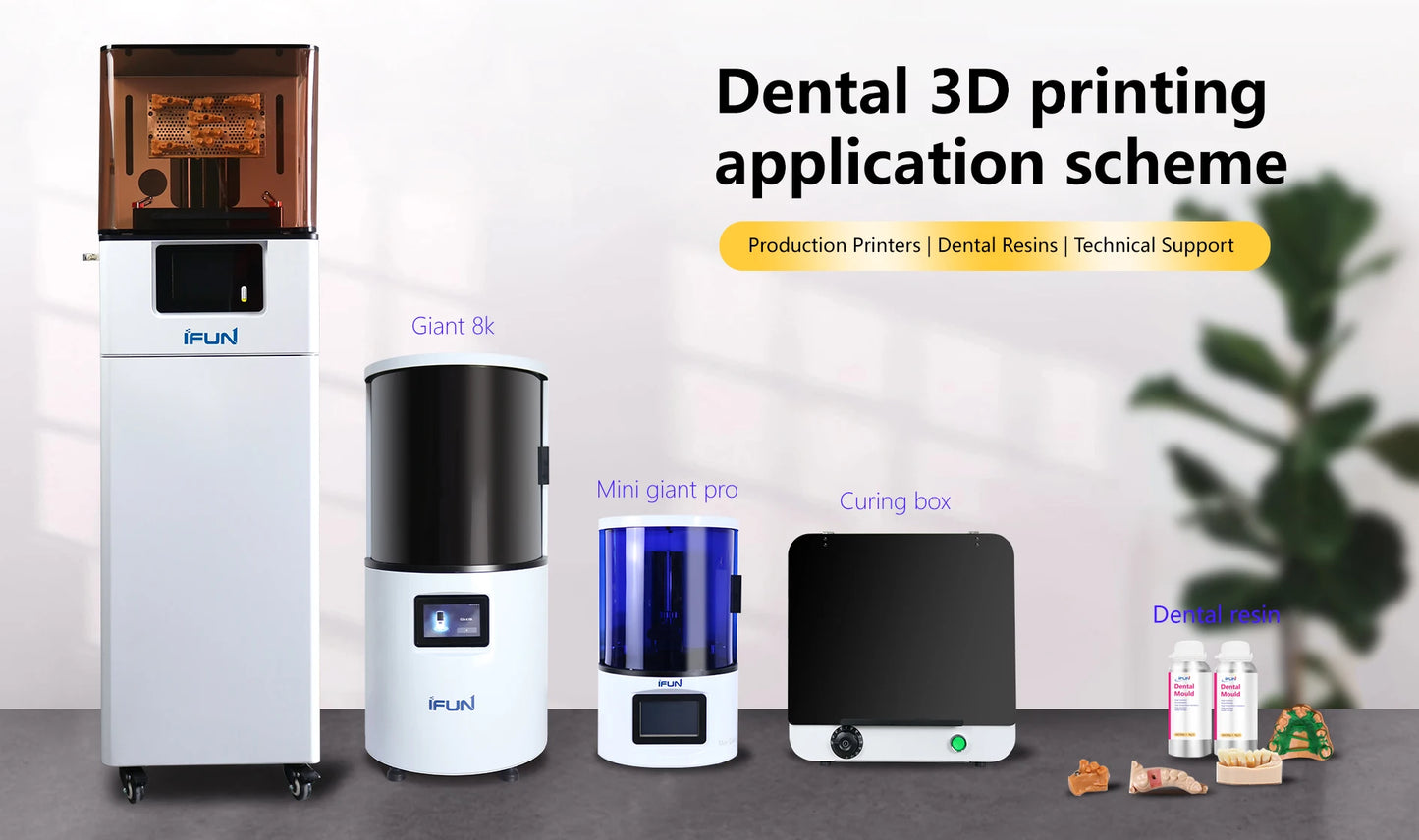IFUN Dent Giant 8k 3d Printer Impresora 3d Lcd for Dental Lab High Quality