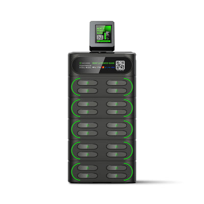 Phone Charging Shared Power Bank Station with Pos Hire Powerbank Rental 20 Slots Stack Power Bank Vending Machines