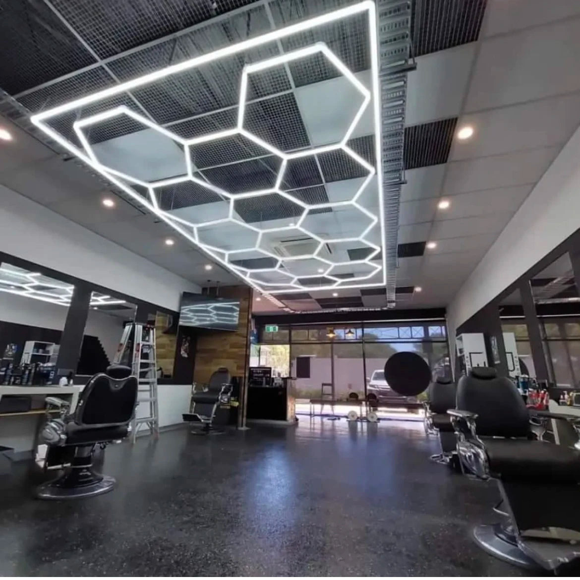 Hex Garage Shop Led Lighting Led Garage Light Garage Led Light for Barber Shop