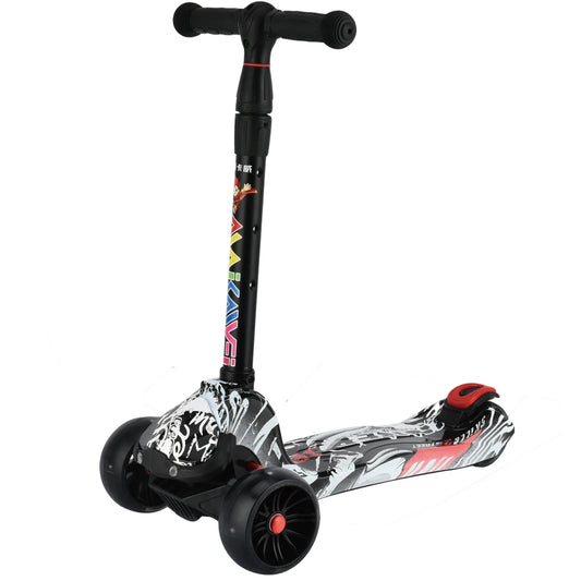 High Quality Foldable Kick Scooter Three Wheel Children Scooter with Led Light