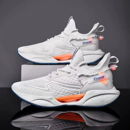2026 Men's High-Toe Design Running Shoes Lace-Up Closure Fashion Trend Cotton Lining Rubber Insole Plastic Outsole Winter Season