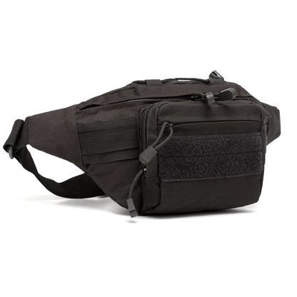Camouflage Chest Daypack Single Crossbody Strap Waterproof Polyester Tactical Waist Bag for Outdoor Sports Zipper Closure