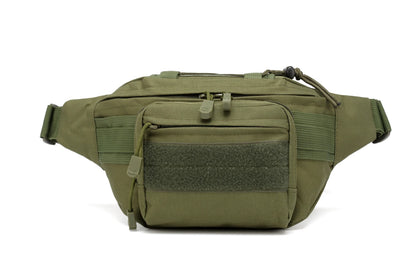 Camouflage Chest Daypack Single Crossbody Strap Waterproof Polyester Tactical Waist Bag for Outdoor Sports Zipper Closure
