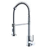 Modern Stainless Steel Single-Handle Kitchen Faucet Deck Mounted with Side Spray for Hotel Use