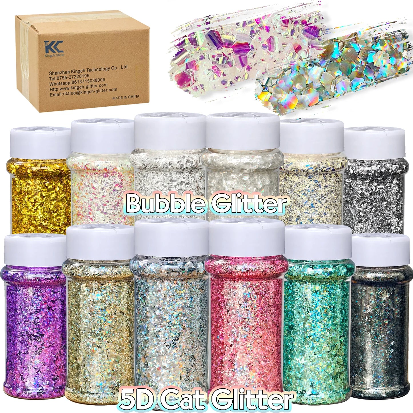Free Shipping 2oz Shaker Bottle Jars Christmas Chunky Mix Glitter for Snow Globe Tumbler Cups