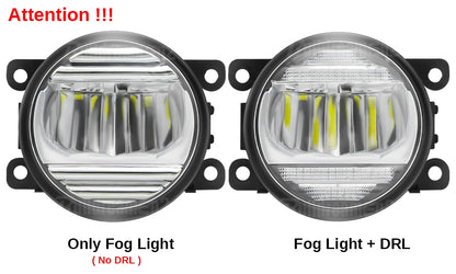 2IN1 Car Canbus LED Fog Light Accessories with Daytime Running Lamp DRL H11 For Citroen Jumper Jumpy 290 295 2015-2024