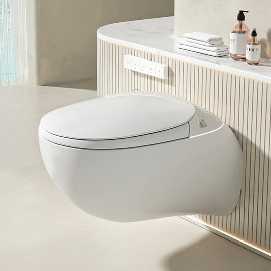 Wall Mounted Built in Oval Toilet with Built in Water tank Fully Automatic Siphon Type Wall Mounted Smart Toilet for Home Use by PDG ibma