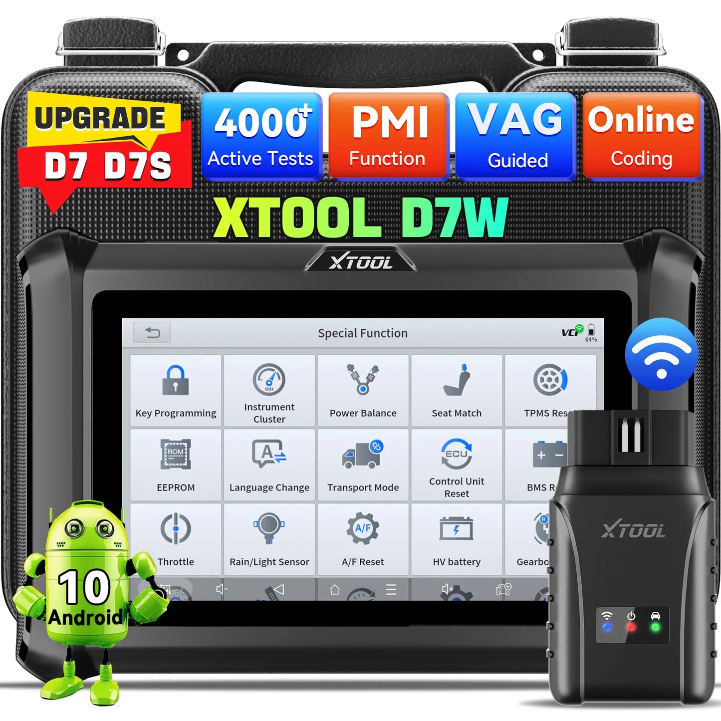 EU Warehouse XTOOL D7W EU Car Key Programming Device Immobilizer Programming Tool Pin Code Reader Automotive Diagnostic Tool