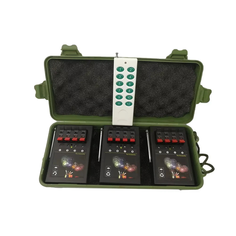 Channel Cold Pyro Electric Igniters Base Rotate Swing Wheel Wireless Remote Control Stage Fountain Fireworks Firing System