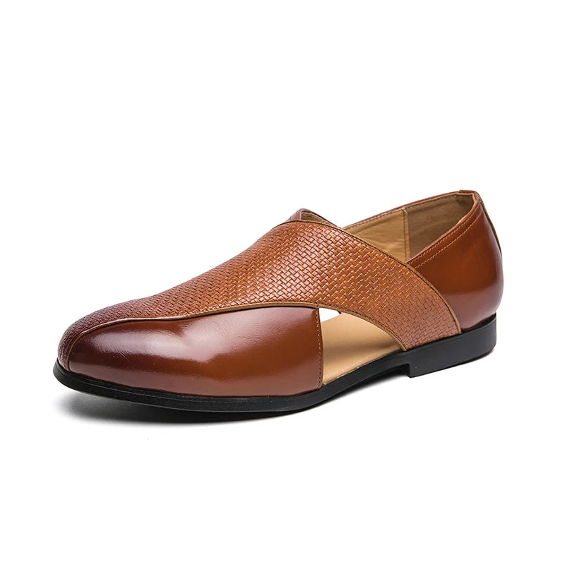 Size 38-47 Summer Casual Shoes Comfortable PU Leather Slip on Goes With Everything Men Dress Shoes