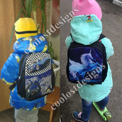 Truck/Ambulance/Car/Tractor Backpack Children's 12 Inch Kindergarten School Bag Cartoon Printing Excavator Backpack