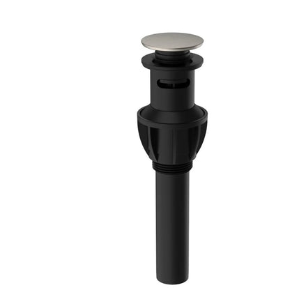 Luxury Plastic Pop up Basin Drain with Chrome Plated Finish Threaded Connection for Modern Bathroom Hotel Use Easy to Clean