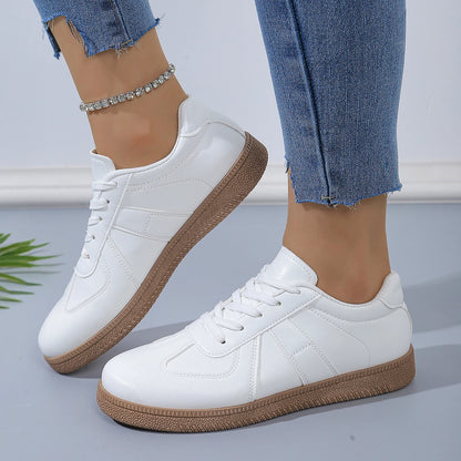 High Quality Casual White Rubber Runners Shoes for Women Fashionable Classic Soft Design Anti-Slip for All Seasons-Summer