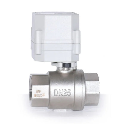 2-Way 1'' DN25 SS304 Electric Proportional Modulating Ball Valve 9-24VDC 4-20mA 0-5V 0-10V Analog Signal