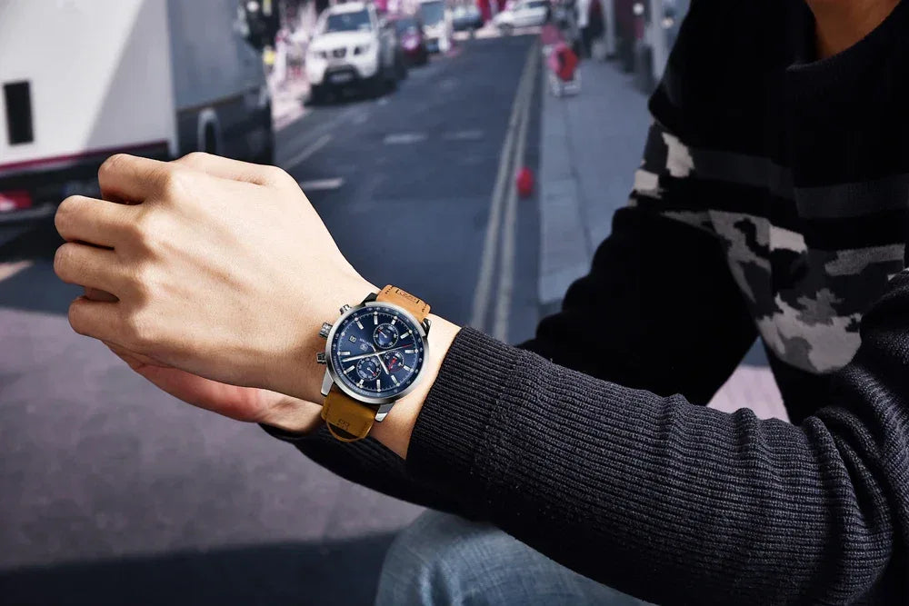 BENYAR Watches Men Luxury Brand Quartz Watch Fashion Chronograph Watch Reloj Hombre Sport Clock Male Hour Relogio Masculino 2023