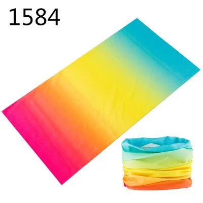 100% Polyester Solid color Microfiber Tubular Multifunction Motorcycle Scarf sports Headband Seamless Tube Bandanas Face Mask