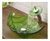 Hotel Washroom Decorative Leaf Shape Vessel Sink Modern Basin