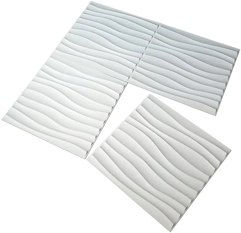 Irini Waterproof Fireproof ECO-Friendly Paintable 3D PVC Wall Panels Geometric Pattern Modern Design for Living Room Household