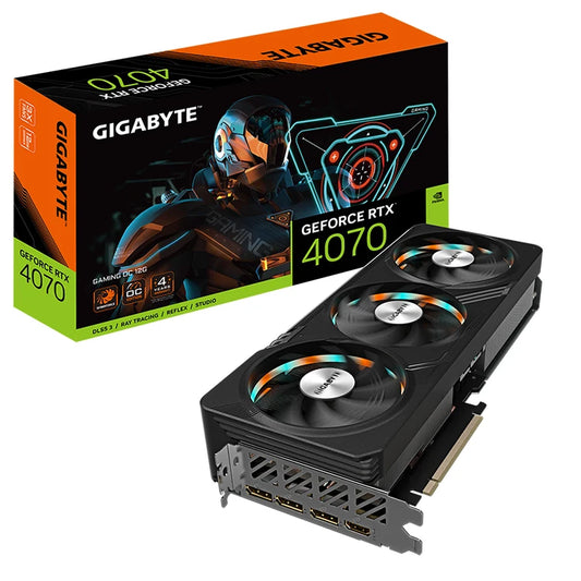 Used GIGABYTE GeForce RTX 4070 GAMING OC12G Graphics Card with 12GB GDDR6X 192 Bit Memory Support OverClock by PDG ibma