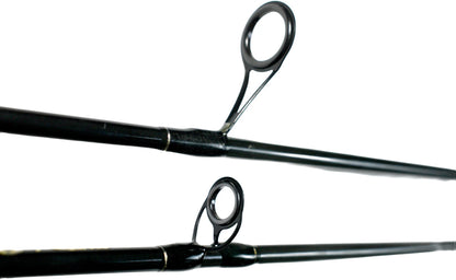YJTY57 6'6'' Two-Section Seawater Fishing Rod Spinning Casting Rod  for Lake and Stream Fishing