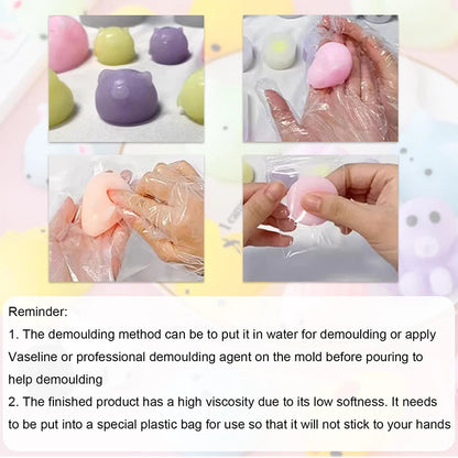 Homemade Pinch Joy Food Grade Silicone Squeeze Toys AB Adhesive Handmade Silicone Squeezing Toys for Children Male & Female