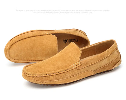 Suede Leather Man Loafers Luxury 2021 Casual Shoes For Men Boat Shoes Handmade Men Slipon Driving Shoes Male Moccasins Zapatos99