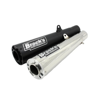 Brock Moto Muffler Universal Steel and Black Exhaust for Honda CB300R CM300 CB300 CB400 CBR650 CB650F New Condition