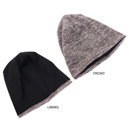 Spring Autumn Double Fabric Hats For Adult Cashmere-like Skullies & Beanies