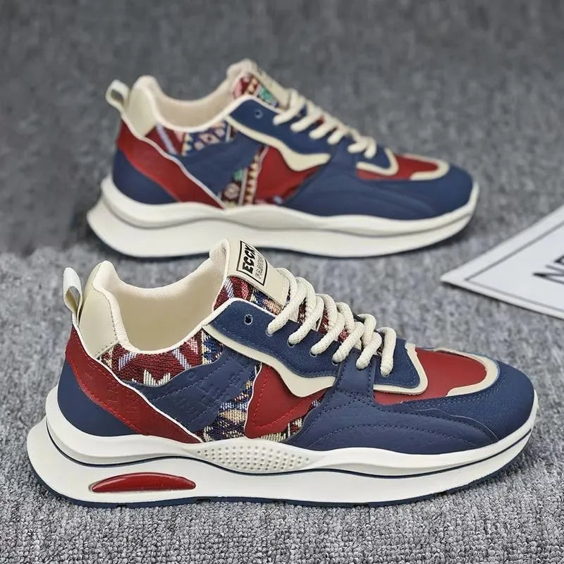 New Trendy Soft Soled Sports and Leisure Shoes for Men, Thick Soled Height Increasing Men's Shoes