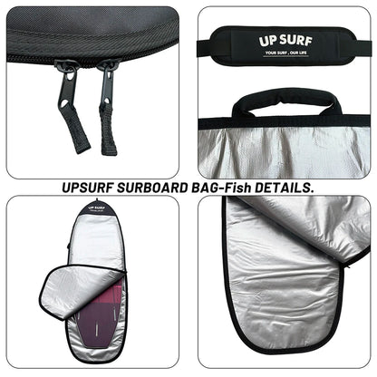 UPSURF Surfboard Travel Nylon Bag/Cover 5.4/5.8/6.0/6.4/6.8 600D Shortboard Bag