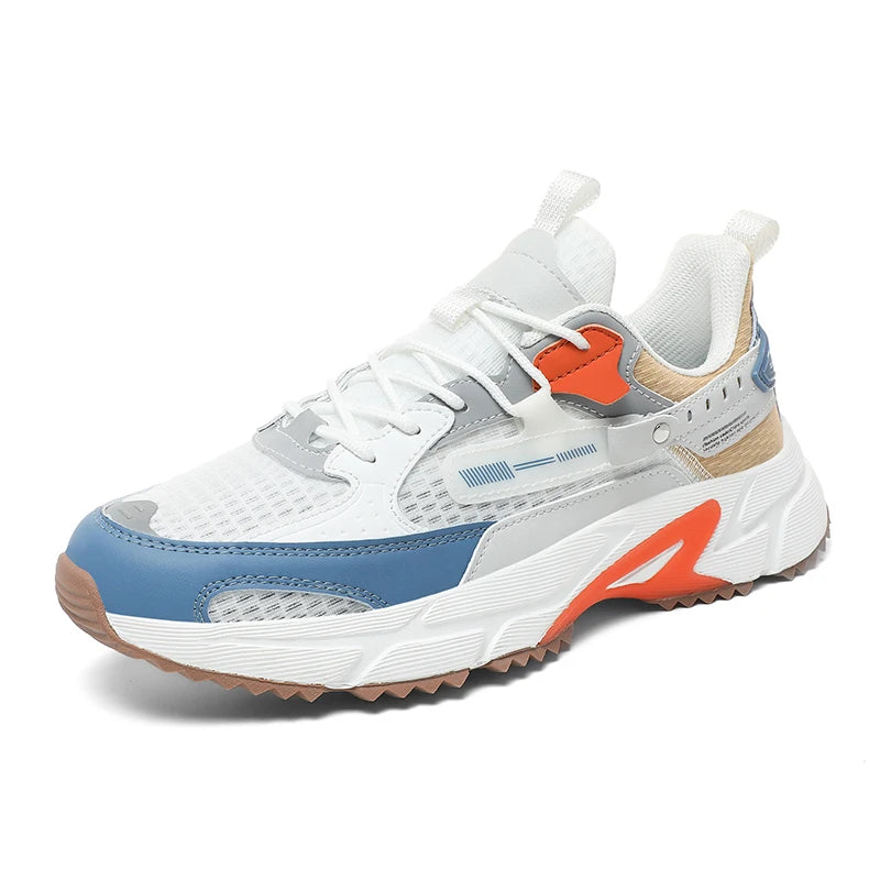 MOQ 1 Brand Logo Custom Plus Size US 13 14 EU 47 48 Man Casual Sports Sneakers Blank Mesh Leather Running Walking Shoes for Men