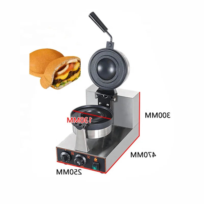 Factory Sale Pan UFO Burger Maker Machine Flying Saucer Hamburger Press Making Equipment for Bakery