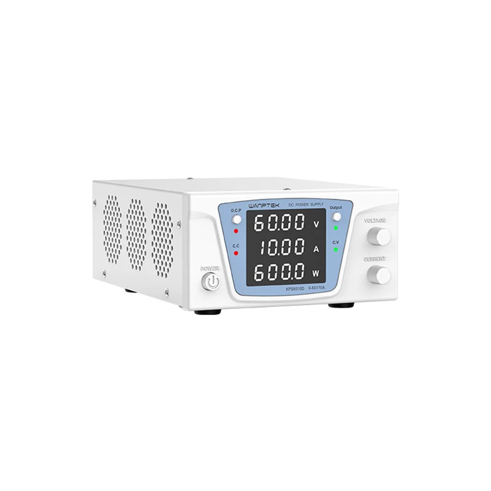 WANPTEK BENCH DC ADJUSTABLE POWER SUPPLY, DC POWER SOURCE, 60V 10A, LAB, REPAIR, ELECTRONICS DESIGN, ELECTROPLATE, KPS6010D