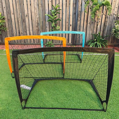 Ready to Ship Portable 4*3 FT Foldable Soccer Goal Net Mini Pop-up Training Goal for Kids and Youth Sports