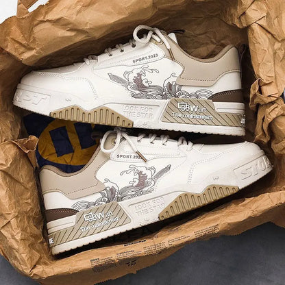 Y 39-44 the New Men's Fashionable Casual Sneakers Trend Thicksole Heightened Everyday Versatile Men's Shoes