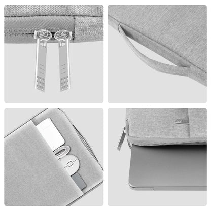 HAWEEL 15-16.7 Inch Laptop Sleeve Case Multi-Function Nylon Storage Briefcase Bag with Zipper Handle Elegant Handbag Design
