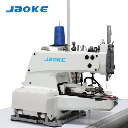 New JAOKE 373 Motorized Button Attaching Machine Full-Automatic Flat (2/4-Hole) Mushroom Buttons Iron Plastic 550W Electronic