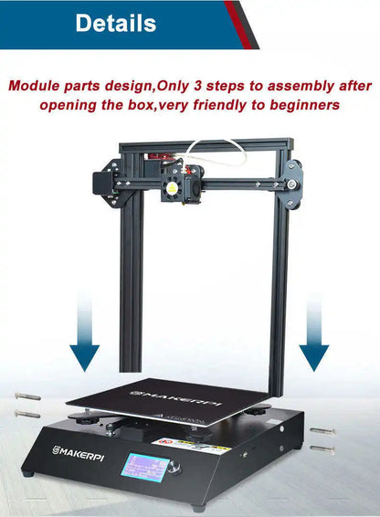 Professional Automatic New DIY FDM 3D Printer with 1 Year Warranty Large Aluminum Metal Frame